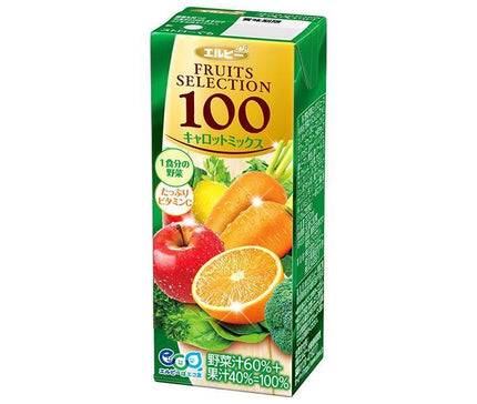 [11/25~ 10% OFF all products!!] LB Fruit Selection Carrot Mix 100% 200ml paper pack x 24 bottles