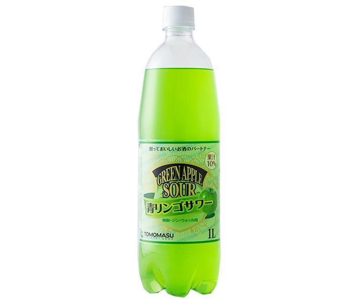 Tomomasu Drinks Green Apple Sour 1L PET Bottle x 15 Bottles 