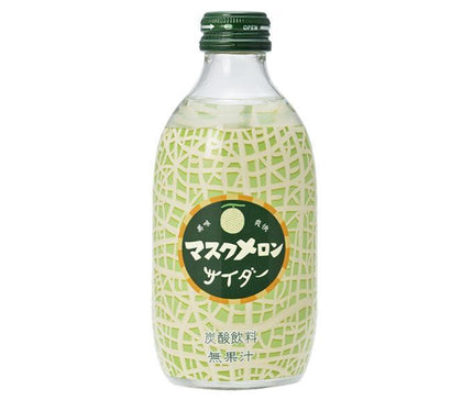 友桝飲料 マスクメロンサイダー 300ml瓶×24本入