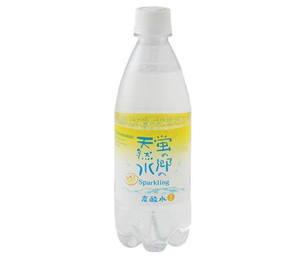 Tomomasu Drink Hotaru no Sato Natural Water Sparkling Lemon 500ml PET Bottle x 24 Bottles 