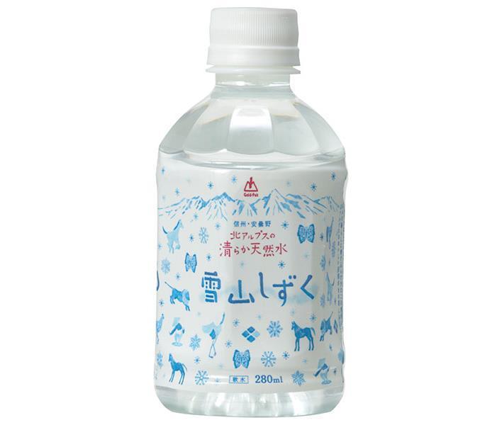 Gold Pack: Pure Natural Water from the Northern Alps, Yukiyama Shizuku, 280ml PET Bottle x 24 Bottles 
