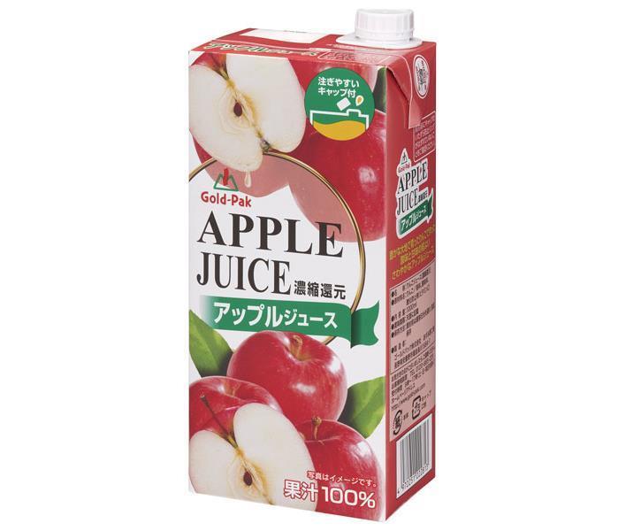 [11/25~ 10% OFF all products!!] Gold Pack Apple Juice 1L paper carton x 6 bottles