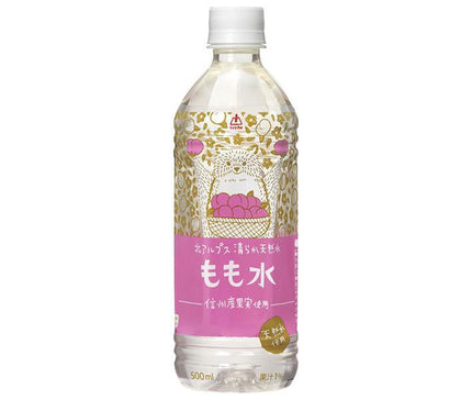 Gold Pack Pure Natural Water from the Northern Alps, Peach Water, 500ml PET Bottle x 24 Bottles 