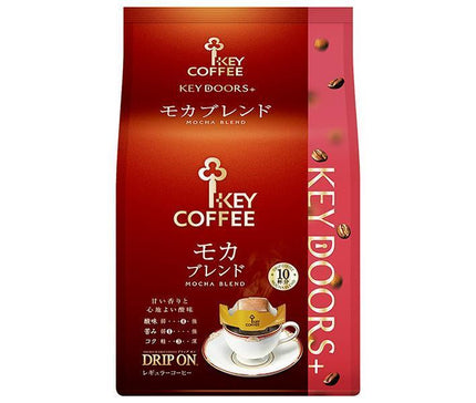 キーコーヒー KEY DOORS+ ドリップ オン モカブレンド (8g×10袋)×6袋入