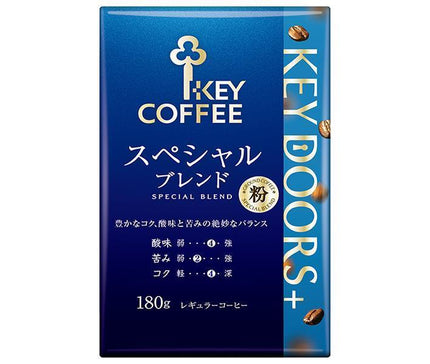 キーコーヒー VP(真空パック) KEY DOORS+ スペシャルブレンド(粉) 180g×6袋入