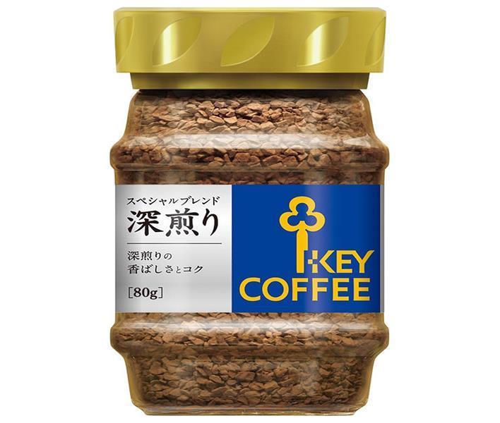 Key Coffee Café instantané Mélange spécial torréfaction foncée Pot de 80 g x 12 bouteilles 